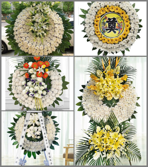 贵州黔西南州普安县白沙乡卡塘村花圈速递